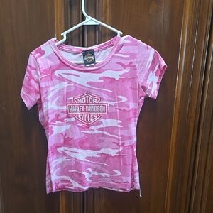 Harley-Davidson Pink Short Sleeve Tee